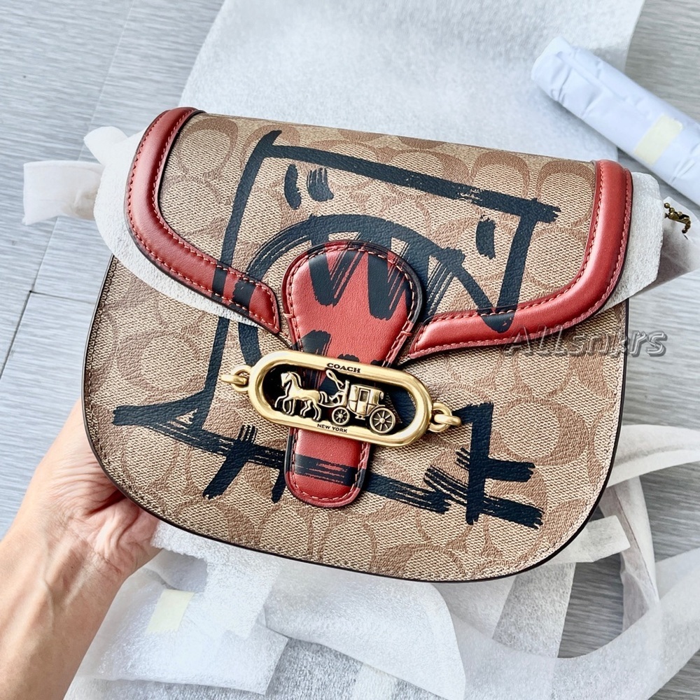 Coach Saddle Crossbody Bag Jade 🦖Guang Yu Limited Edition - Picture 1 of 4